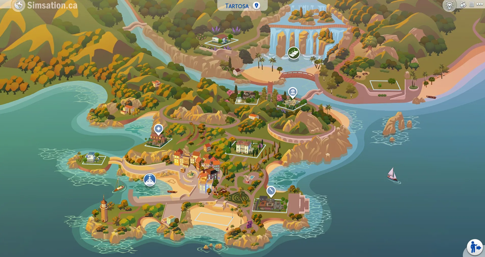 Unlabelled map of Tartosa